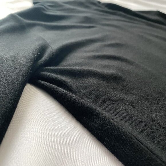 CLUB MONACO BLACK HIGH NECK LONG SLEEVES BODYCON DRESS - 0 - Picture 7 of 10